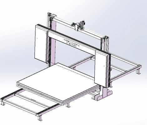 Rebound Esnek Köpük 4kw 380V 50HZ için CNC Dikey Titreşim Bıçak Kesici