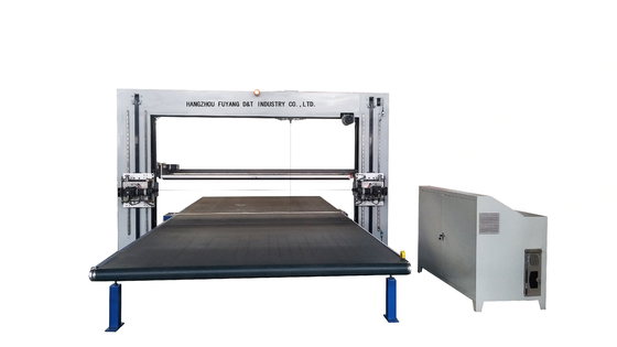 CNC Yatay Sünger Kesme Makinesi Köpük PU Salınımlı Bıçak Otomatik 6kw