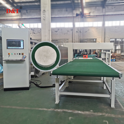 Rockwool için Tam Otomatik Kontür ve Yaprak Kesme Makinesi Mineral Yün Köpüklü Cam Polyurethane Köpük