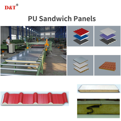 Eps Polyurethane PU köpüklü Sandviç Duvar Paneli Yapma Makinesi Sürekli PU/PUR/PIR Sandviç Paneli Üretim Hatı