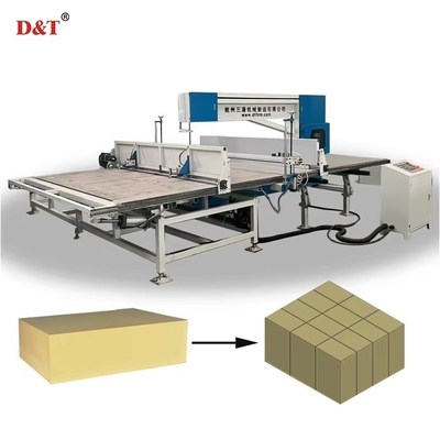 DTLQ-4L Model Otomatik Dikey Kesme Makinesi EVA ve İnci Pamuğu İçin Çalışma Platformu ve Tek Damperli
