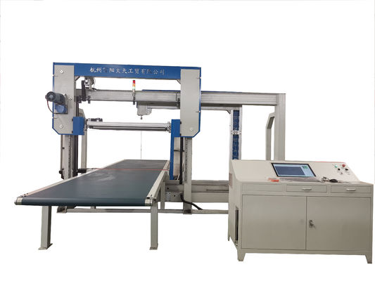 Esnek PU İçin Çift Bıçaklı 10m / Min CNC Kesme Makinesi