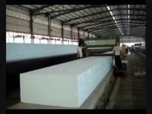 Tam otomatik sünger üretimi için sünger üretim hattı ve 4m x 3.2m x 3.2m Karıştırma Karıştırma Rack 17.5m x 2.4m x 1.2m Kurutma tüneli 16.9m