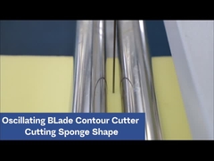 Çift bıçaklı yatay PU köpüklü süngerli CNC kesme makinesi Otomatik