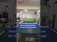 Çifte bıçaklı 2D şekillerli salınımlı bıçak kontour kesicisi